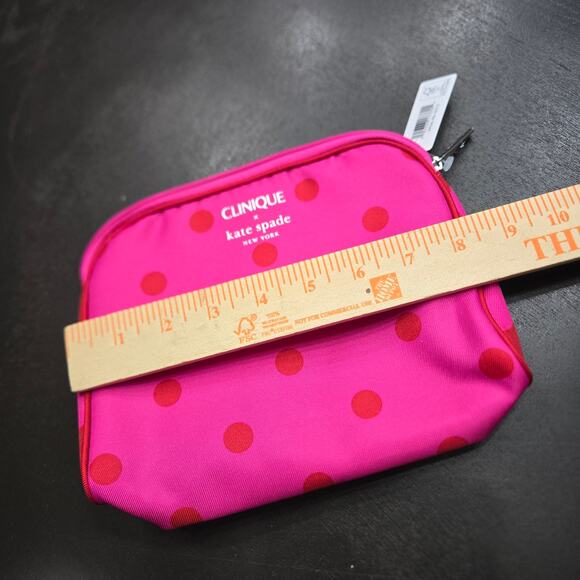 NWT Kate Spade Pink Clinique Make Up Bag - Picture 7 of 8